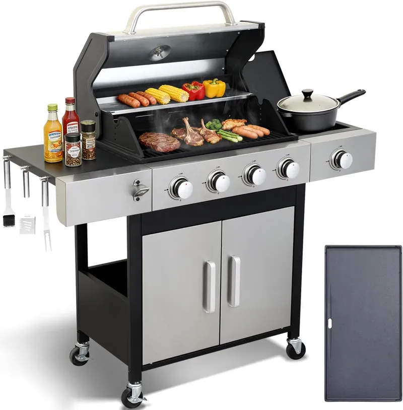GRILL DEPOTS 4 Burner Propane Gas Grill